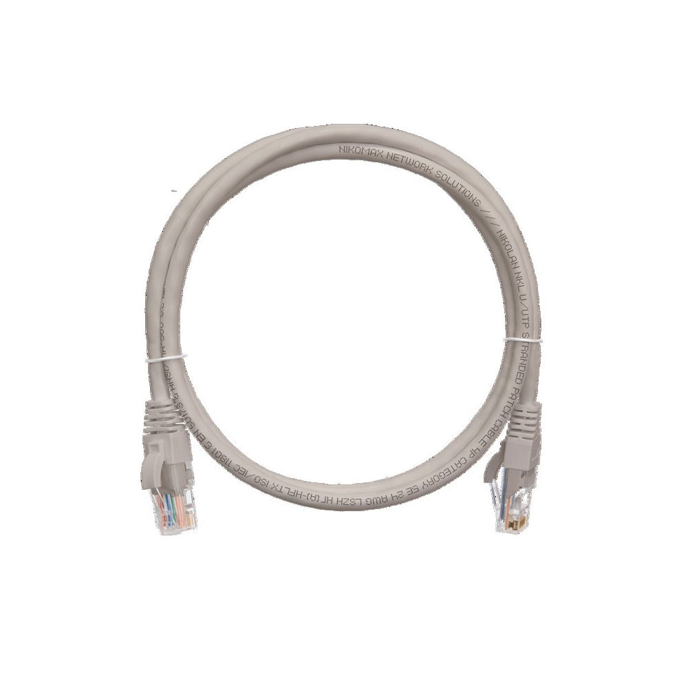 NMC-PC4UD55B-050-C-GY Шнур U/UTP 4 пары, Кат.5e