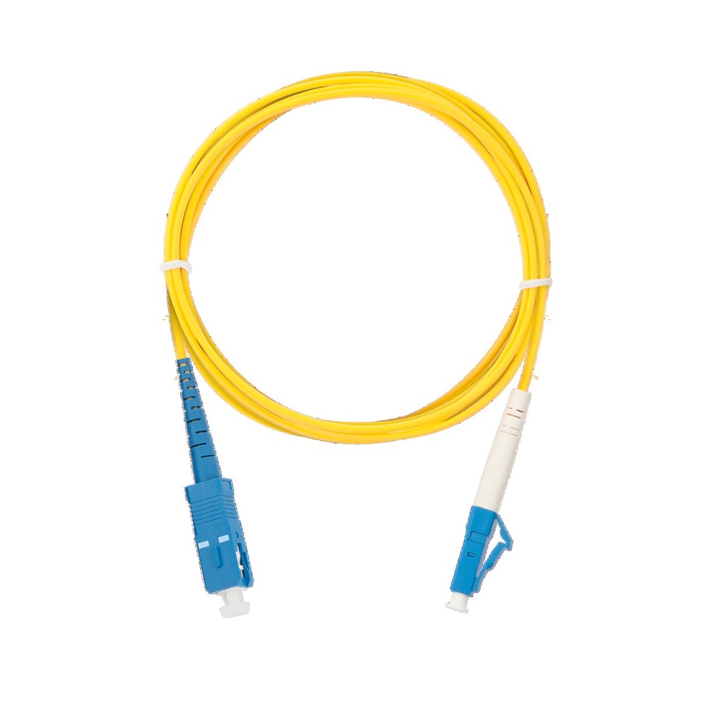 NMF-PC1S2C2-SCU-LCU-001 Шнур оптический переходной, OS2, SC/UPC-LC/UPC, одинарный, нг(А)-HF