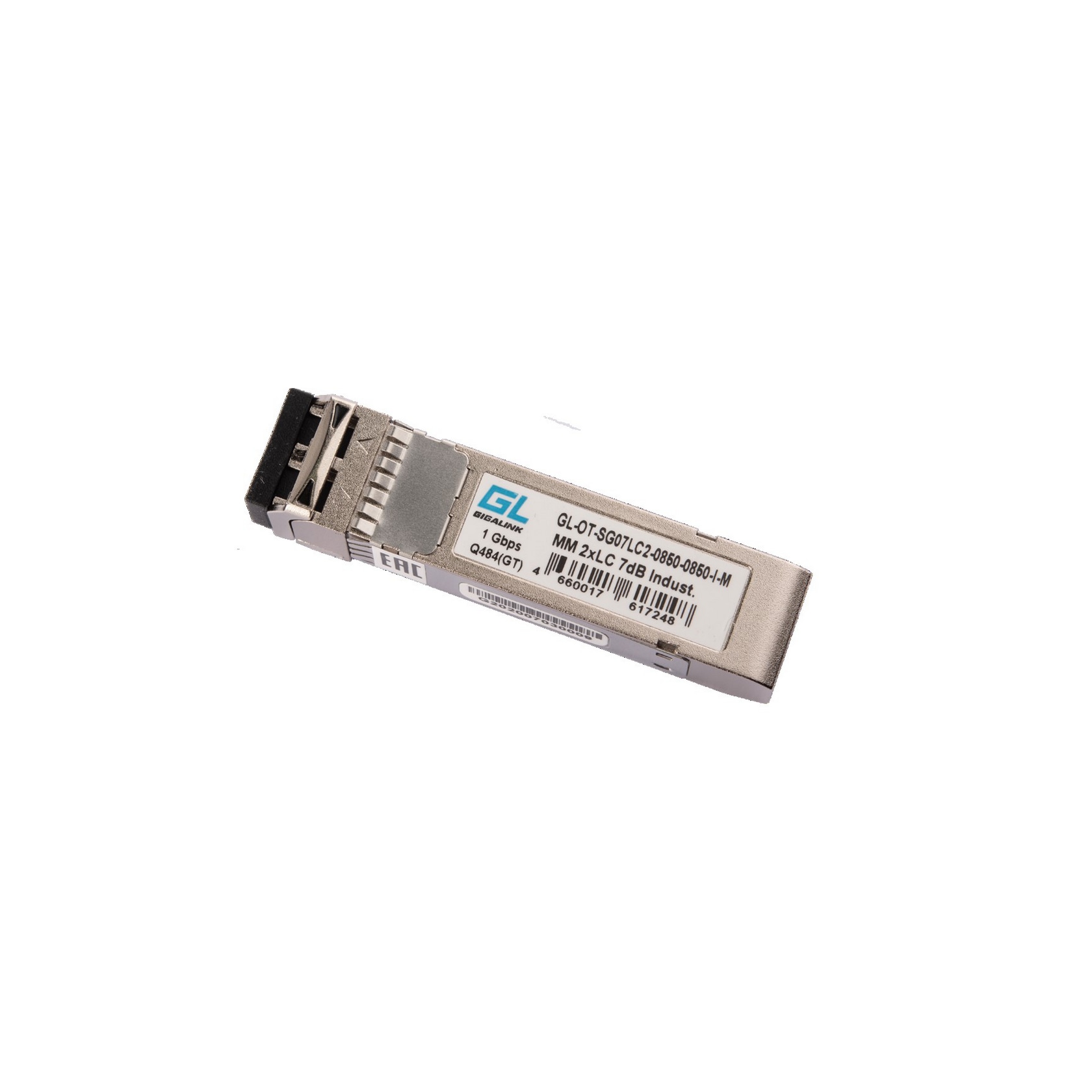 Модуль GIGALINK SFP, 1.25 Гбит/с, Duplex, 2 ОВ, MM, 2xLC, Tx:850/Rx:850 нм, DDM, 7 дБ (до 550 м), -40 +85 °С GL-OT-SG07LC2-0850-0850-I-M