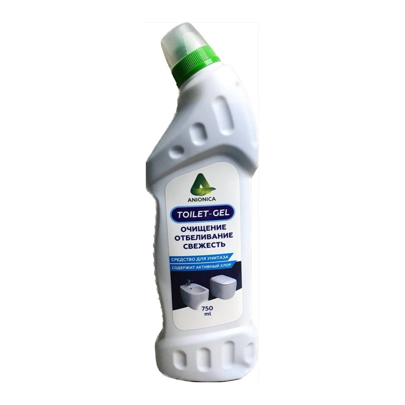 Чистящее и дезинфицирующее средство для сантехники Toilet Gel 750мл (ВХА)