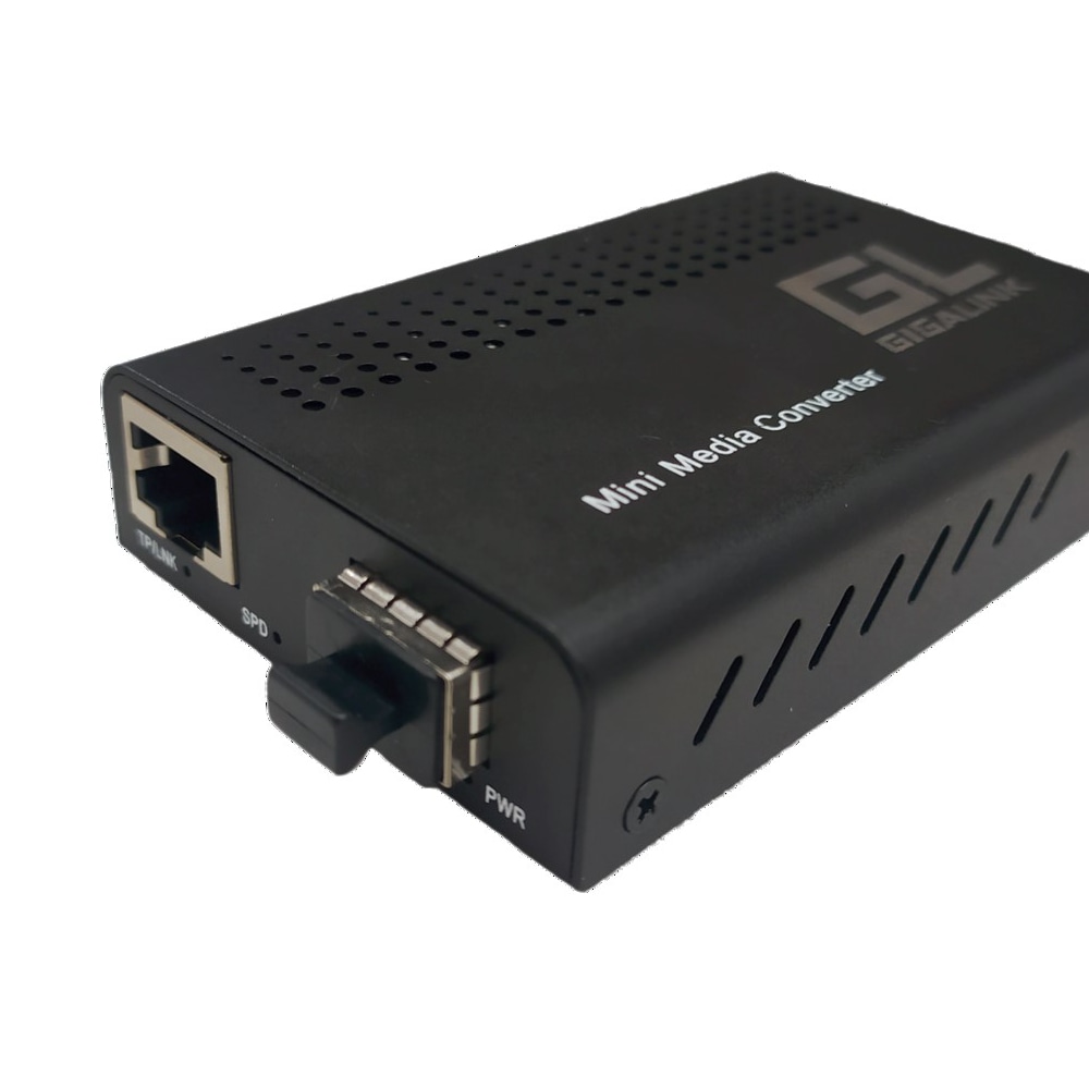 Оптический медиаконвертер GIGALINK UTP10G-SFP+, 10/100/1000/2500/10000Мбит/с в 1000/2500/10000Мбит/с, 12В 1А (блок питания в комплекте)