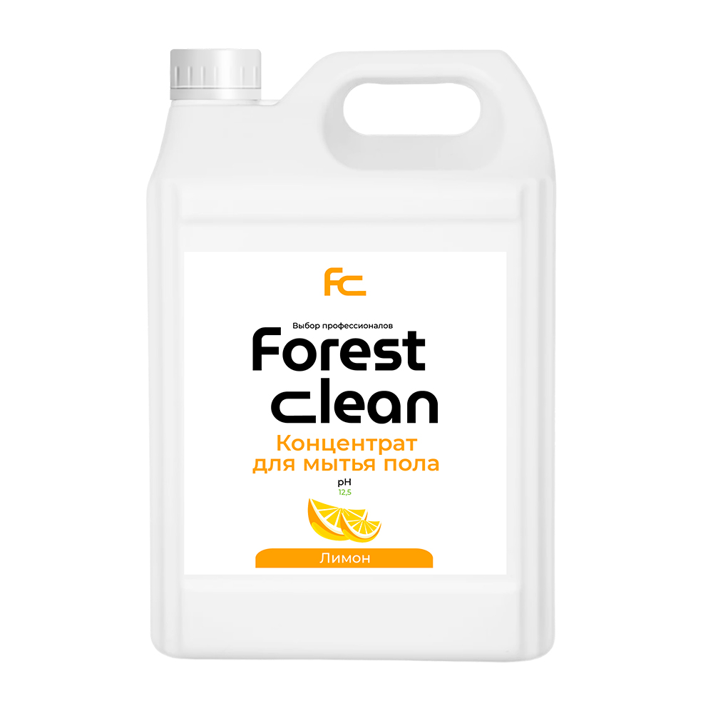 Моющее средство для пола FOREST CLEAN концентрат "Лимон", 5л